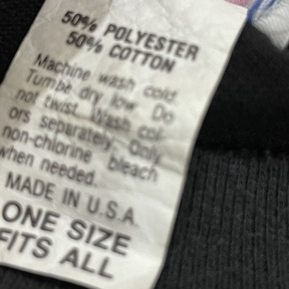 Vintage NiteWear Sleep Tee One‎ Size Puffy Paint Heart 80s 90s Gown Shirt Black - Picture 9 of 11